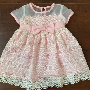 Pink and White Baby Girl Dress